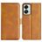 Mobigear Slim Magnet OnePlus Nord 2T 5G Hoesje Bookcase Portemonnee - Cognac