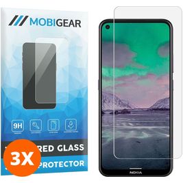 Mobigear Nokia 3.4 Glazen Screenprotector - Case Friendly (3-Pack)