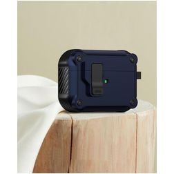 Mobigear Armor Clip Apple AirPods Pro 3 Hardcase Hoesje - Blauw