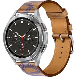 Mobigear Loop Nylon Smartwatch Bandje Gespsluiting - Universeel 22 mm connector - Bruin