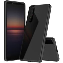 Mobigear Crystal Sony Xperia 1 II Hoesje Hardcase Backcover - Zwart / Transparant
