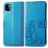 Mobigear Clover Samsung Galaxy A22 4G Hoesje Bookcase Portemonnee - Blauw