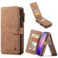 Caseme 007 Samsung Galaxy S10 Plus Hoesje Uitneembare 2in1 Bookcase Portemonnee - Bruin