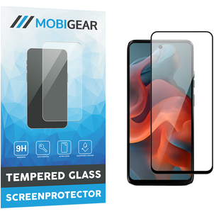 Mobigear Premium Motorola Moto G34 Glazen Screenprotector - Case Friendly - Zwart