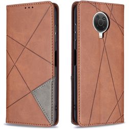 Mobigear Rhombus Slim Nokia G10 Hoesje Bookcase - Bruin