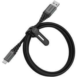 Otterbox Nylon Braided USB-A naar USB-C Kabel 1 Meter - Zwart