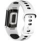 Mobigear Sport Dual Siliconen Fitbit Charge 5 Bandje Druksluiting - Zwart / Wit