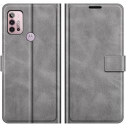 Mobigear Wallet Motorola Moto G30 Hoesje Bookcase Portemonnee - Grijs