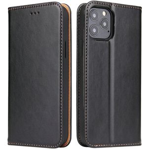 Fierre Shann Art iPhone 12 Pro Max Hoesje Bookcase Portemonnee - Zwart