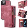 Caseme 008 iPhone 13 Mini Hoesje Uitneembare 2in1 Bookcase Portemonnee - Rood