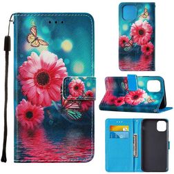 Mobigear Design iPhone 12 Pro Max Hoesje Bookcase Portemonnee - Chrysant