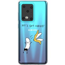 Mobigear Design Samsung Galaxy S20 Ultra Hoesje Flexibel TPU Backcover - Banaan