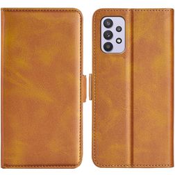 Mobigear Slim Magnet Samsung Galaxy A53 Hoesje Bookcase Portemonnee - Cognac