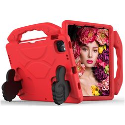 Mobigear Thumbs Up iPad Pro 11 Inch (2022) Kinder Tablethoes met Handvat - Rood