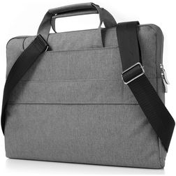 Mobigear Denim Zipper Laptop Schoudertas 11 - 12 inch Laptoptas - Grijs