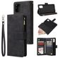 Mobigear Zipper Samsung Galaxy A51 Hoesje Bookcase Portemonnee - Zwart