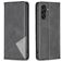 Mobigear Rhombus Slim Samsung Galaxy S25 FE Hoesje Bookcase - Zwart
