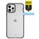 ITSkins HybridFrost iPhone 12 Pro Max Hoesje Hardcase Backcover Shockproof - Zwart