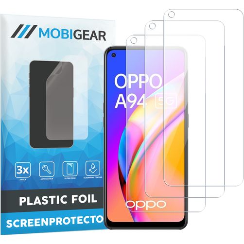 Mobigear OPPO A94 5G Screenprotector Folie - Case Friendly (3-Pack)