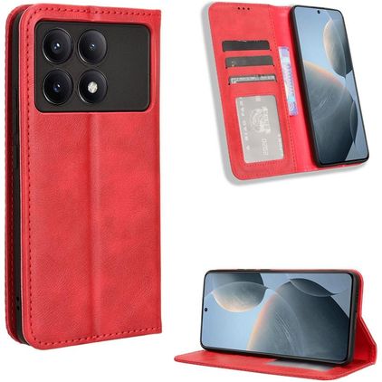 Mobigear Sensation POCO X6 Pro Hoesje Bookcase Portemonnee - Rood