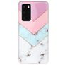 Mobigear Marble Huawei P40 Hoesje Flexibel TPU Backcover - Driekleurig