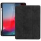 Mobigear Tri-Fold Gel iPad Pro 12.9 Inch (2018) Hoes Bookcase + Stylus Houder - Zwart