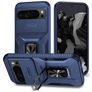 Mobigear Armor Ring Cam Slide Google Pixel 9 Pro XL Hoesje Hardcase Backcover Shockproof met Ringhouder en Camera Slider - Blauw