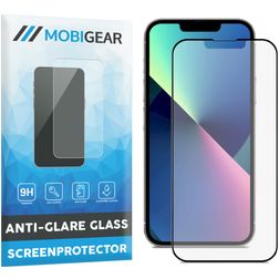 Mobigear Premium iPhone 14 Glazen Screenprotector Anti-Glare - Case Friendly - Zwart