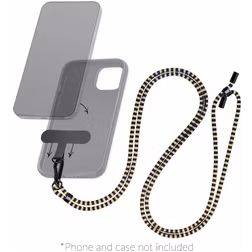 Mobilize Lanyard Universeel Telefoonkoord Verstelbaar - Bruin / Blauw