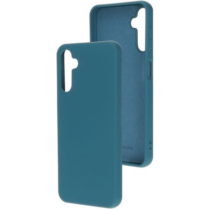 Mobiparts Samsung Galaxy A14 Siliconen Hoesje Backcover - Blueberry Blue