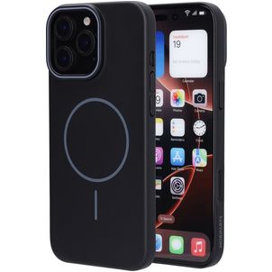 Mobiparts Slim Line iPhone 16 Pro Max MagSafe Hoesje Hardcase Backcover - Onyx Black