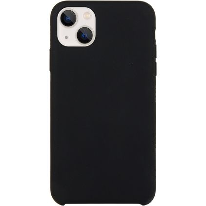 Mobigear Rubber Touch iPhone 15 Siliconen Hoesje Backcover - Zwart