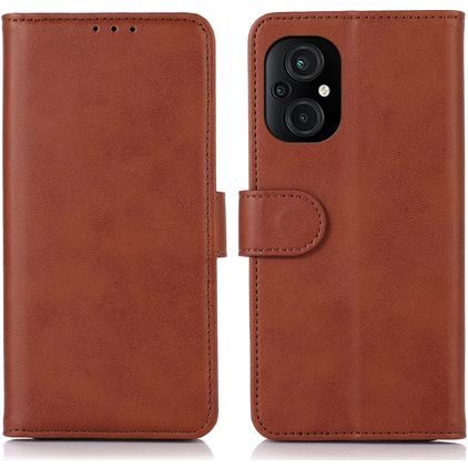 Mobigear Wallet POCO M5 Hoesje Bookcase Portemonnee - Bruin