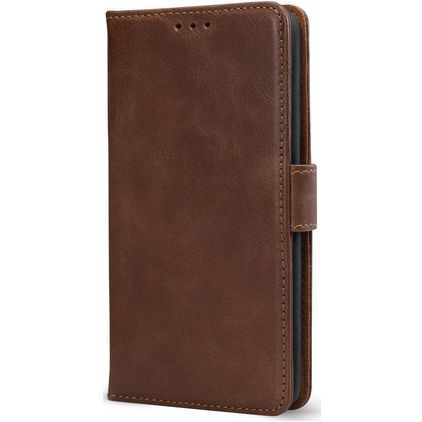 Mobilize Wallet Samsung Galaxy S25 FE Hoesje Echt Leer Bookcase Portemonnee - Bruin