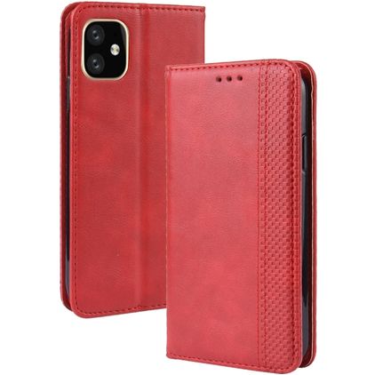 Mobigear Sensation iPhone 11 Hoesje Bookcase Portemonnee - Rood