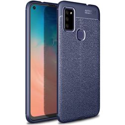 Mobigear Luxury Samsung Galaxy M51 Hoesje Flexibel TPU Backcover - Blauw