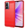 Mobigear Brushed Slim Realme Narzo 50 5G Hoesje Flexibel TPU Backcover - Rood