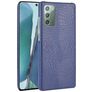 Mobigear Croco Samsung Galaxy Note 20 Hoesje Hardcase Backcover - Blauw