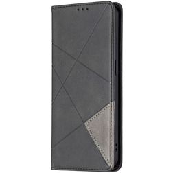 Mobigear Rhombus Slim OPPO Reno 6 5G Hoesje Bookcase - Zwart