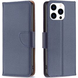 Mobigear Excellent iPhone 16 Pro Max Hoesje Bookcase Portemonnee - Blauw
