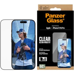 PanzerGlass Ultra-Wide Fit iPhone 17 Glazen Screenprotector - Case Friendly
