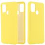 Mobigear Rubber Touch Samsung Galaxy M51 Siliconen Hoesje Backcover - Geel