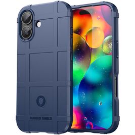 Mobigear Rugged Shield iPhone 17 Hoesje Flexibel TPU Backcover Shockproof - Blauw