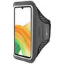 Mobiparts Comfort Fit Telefoonhouder Hardlopen Samsung Galaxy A33 Sport Hoesje Neopreen Sportarmband - Zwart