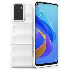 Mobigear Bumpy OPPO A96 Hoesje Flexibel TPU Backcover - Wit