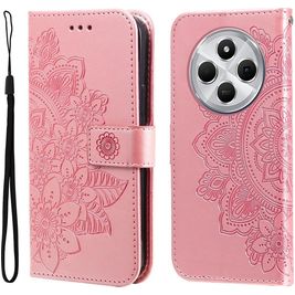 Mobigear Flowers Xiaomi Redmi 14C Hoesje Bookcase Portemonnee - Roségoud