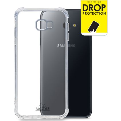 My Style Protective Flex Doorzichtig Samsung Galaxy J4 Plus Hoesje Flexibel TPU Backcover Shockproof - Transparant