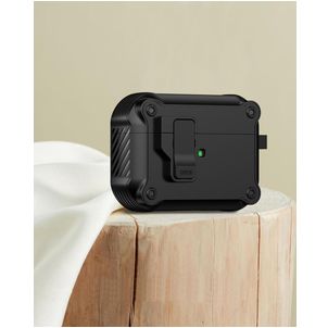 Mobigear Armor Clip Apple AirPods Pro 3 Hoesje - Zwart