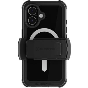 Ghostek Nautical Belt iPhone 16 Waterdicht MagSafe Hoesje Hardcase Backcover Shockproof - Zwart