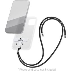 My Style Lanyard Universeel Telefoonkoord Verstelbaar - Zwart